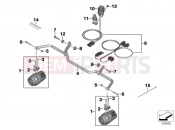 BMW Motorrad BMW 2017 R-Models K5x R 1200 RS (0A05, 0A15) Retrofit LED auxiliary headlight