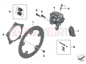 BMW Motorrad BMW 2017 C-Models C evolution (0C03) Rear wheel brake