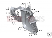 BMW Motorrad BMW 2017 C-Models C evolution (0C03) Grill cover