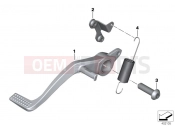 BMW Motorrad BMW 2017 S models S 1000 XR (0D03, 0D13) Brake pedal, connection linkage