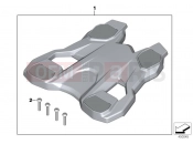 BMW Motorrad BMW 2017 S models S 1000 XR (0D03, 0D13) Luggage rack, shock-insulated