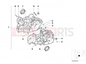 BMW Motorrad BMW 2005 F-Models F 650 CS 04 (0177,0187) Engine housing mounting parts