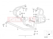 BMW Motorrad BMW 1995 R-Models 4V R 850 R 94 (0401,0406) Set safety bars for driving school
