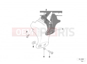 BMW Motorrad BMW 1995 R-Models 4V R 850 R 94 (0401,0406) Headlight mounting hardware