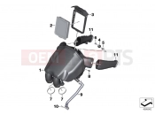 BMW Motorrad BMW 2018 F models K8x F 850 GS (0B09, 0B19) Intake muffler