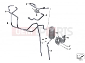 BMW Motorrad BMW 2018 F models K8x F 850 GS (0B09, 0B19) Activated Charcoal Filter/FUEL VENTILAT