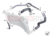 BMW Motorrad BMW 2018 F models K8x F 850 GS (0B09, 0B19) Coolant lines