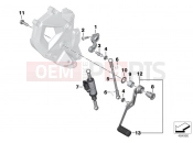 BMW Motorrad BMW 2018 F models K8x F 850 GS (0B09, 0B19) Outside shift-control components