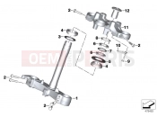 BMW Motorrad BMW 2018 F models K8x F 850 GS (0B09, 0B19) Fork brace, bottom/top