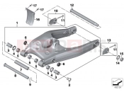 BMW Motorrad BMW 2018 F models K8x F 850 GS (0B09, 0B19) Rear wheel swinging arm