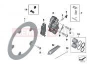 BMW Motorrad BMW 2018 F models K8x F 850 GS (0B09, 0B19) Front wheel brake