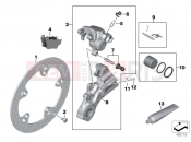 BMW Motorrad BMW 2018 F models K8x F 850 GS (0B09, 0B19) Rear wheel brake