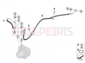 BMW Motorrad BMW 2018 F models K8x F 850 GS (0B09, 0B19) Brake pipe rear