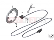 BMW Motorrad BMW 2018 F models K8x F 850 GS (0B09, 0B19) Front wheelspeed sensor