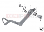 BMW Motorrad BMW 2018 F models K8x F 850 GS (0B09, 0B19) Brake pedal