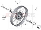 BMW Motorrad BMW 2018 F models K8x F 850 GS (0B09, 0B19) Cross spoke wheel front