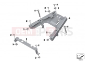 BMW Motorrad BMW 2018 F models K8x F 850 GS (0B09, 0B19) Holder for radio transceiver box