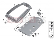 BMW Motorrad BMW 2018 F models K8x F 850 GS (0B09, 0B19) Baseplate, radio units