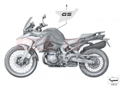 BMW Motorrad BMW 2018 F models K8x F 850 GS (0B09, 0B19) Stick-on label