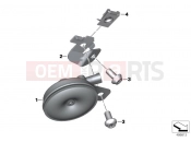 BMW Motorrad BMW 2018 F models K8x F 850 GS (0B09, 0B19) Horn