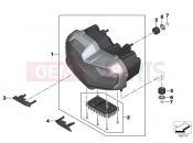 BMW Motorrad BMW 2018 F models K8x F 850 GS (0B09, 0B19) LED headlight - Generation II