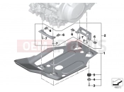 BMW Motorrad BMW 2018 F models K8x F 850 GS (0B09, 0B19) Engine guard, aluminum