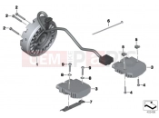 BMW Motorrad BMW 2018 R-Models K5x R 1200 RS (0A05, 0A15) Alternator / voltage regulator