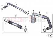 BMW Motorrad BMW 2018 R-Models K5x R 1200 RS (0A05, 0A15) Coolant lines