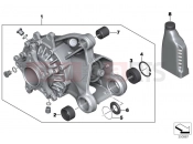 BMW Motorrad BMW 2018 R-Models K5x R 1200 RS (0A05, 0A15) Right-angle gearbox, rear