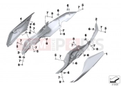 BMW Motorrad BMW 2018 R-Models K5x R 1200 RS (0A05, 0A15) Tail trim