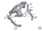 BMW Motorrad BMW 2018 R-Models K5x R 1200 RS (0A05, 0A15) Front panel carrier