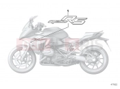 BMW Motorrad BMW 2018 R-Models K5x R 1200 RS (0A05, 0A15) Stick-on label