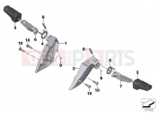 BMW Motorrad BMW 2018 C-Models C evolution (0C03) Rear footrests
