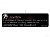 BMW Motorrad BMW 2018 C-Models C evolution (0C03) Label 