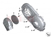 BMW Motorrad BMW 2018 C-Models C 650 GT 16 (0C05, 0C15) Cover for CVT