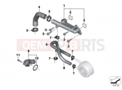 BMW Motorrad BMW 2018 C-Models C 650 GT 16 (0C05, 0C15) Coolant hoses / mounted components