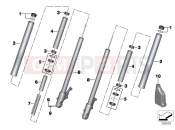 BMW Motorrad BMW 2018 C-Models C 650 GT 16 (0C05, 0C15) Telescopic fork, single parts