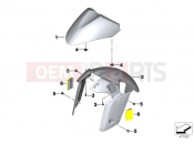 BMW Motorrad BMW 2018 C-Models C 650 GT 16 (0C05, 0C15) Front wheel fender