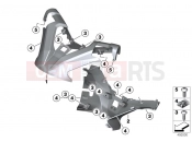 BMW Motorrad BMW 2018 C-Models C 650 GT 16 (0C05, 0C15) Handlebar cover