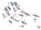 BMW Motorrad BMW 2018 C-Models C 650 GT 16 (0C05, 0C15) Running board covers