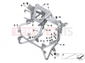 BMW Motorrad BMW 2018 C-Models C 650 GT 16 (0C05, 0C15) Trim bracket, front