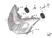 BMW Motorrad BMW 2018 C-Models C 650 GT 16 (0C05, 0C15) Headlight