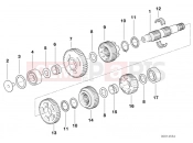 BMW Motorrad BMW 1996 R-Models 4V R 850 R 94 (0401,0406) 5-speed trans. output shaft M 97