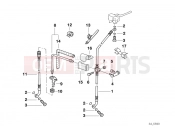 BMW Motorrad BMW 1996 R-Models 4V R 850 R 94 (0401,0406) Brake pipe, front