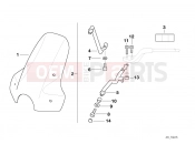 BMW Motorrad BMW 1996 R-Models 4V R 850 R 94 (0401,0406) Windshield
