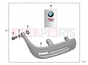 BMW Motorrad BMW 1996 R-Models 4V R 850 R 94 (0401,0406) Retrofit kit, plastic safety bar