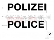 BMW Motorrad BMW 1996 R-Models 4V R 850 R 94 (0401,0406) Lettering, authorities