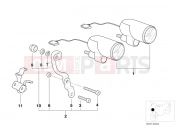 BMW Motorrad BMW 1996 R-Models 4V R 850 R 94 (0401,0406) Retrofit kit, revol. counter with clock