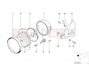 BMW Motorrad BMW 1996 R-Models 4V R 850 R 94 (0401,0406) Headlight bracket facelift