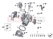 BMW Motorrad BMW 2006 R-Models K2x HP2 Enduro (0369,0389) Throttle Housing Assy
